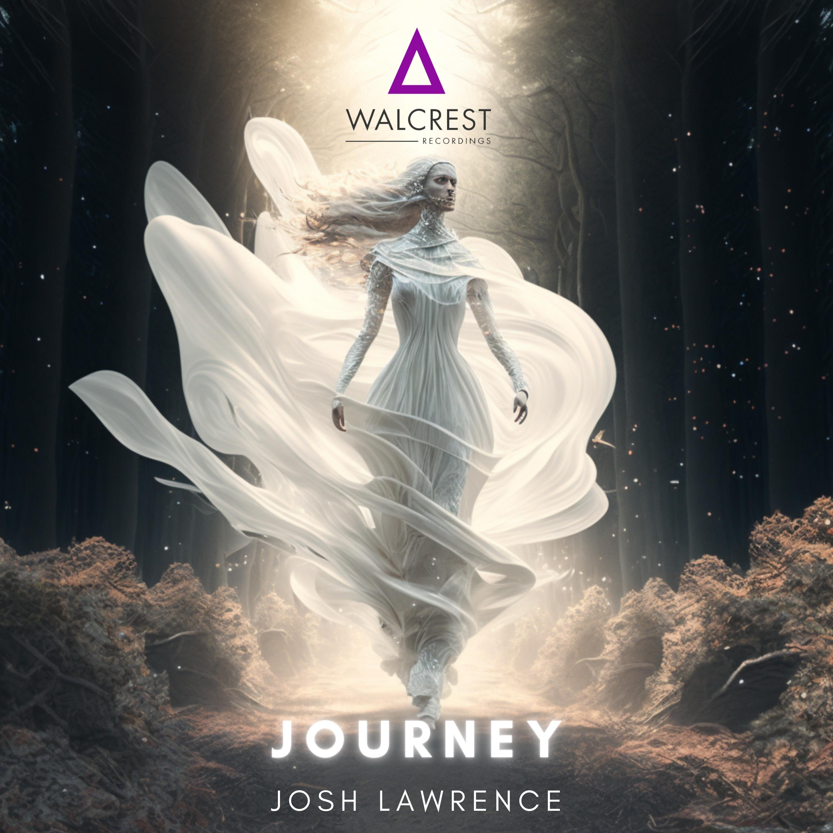 Album cover for 'Journey,' a serene and melodic track by Josh Lawrence, featuring tranquil artwork that mirrors the scenic and contemplative vibes, ideal for a blissful drive.