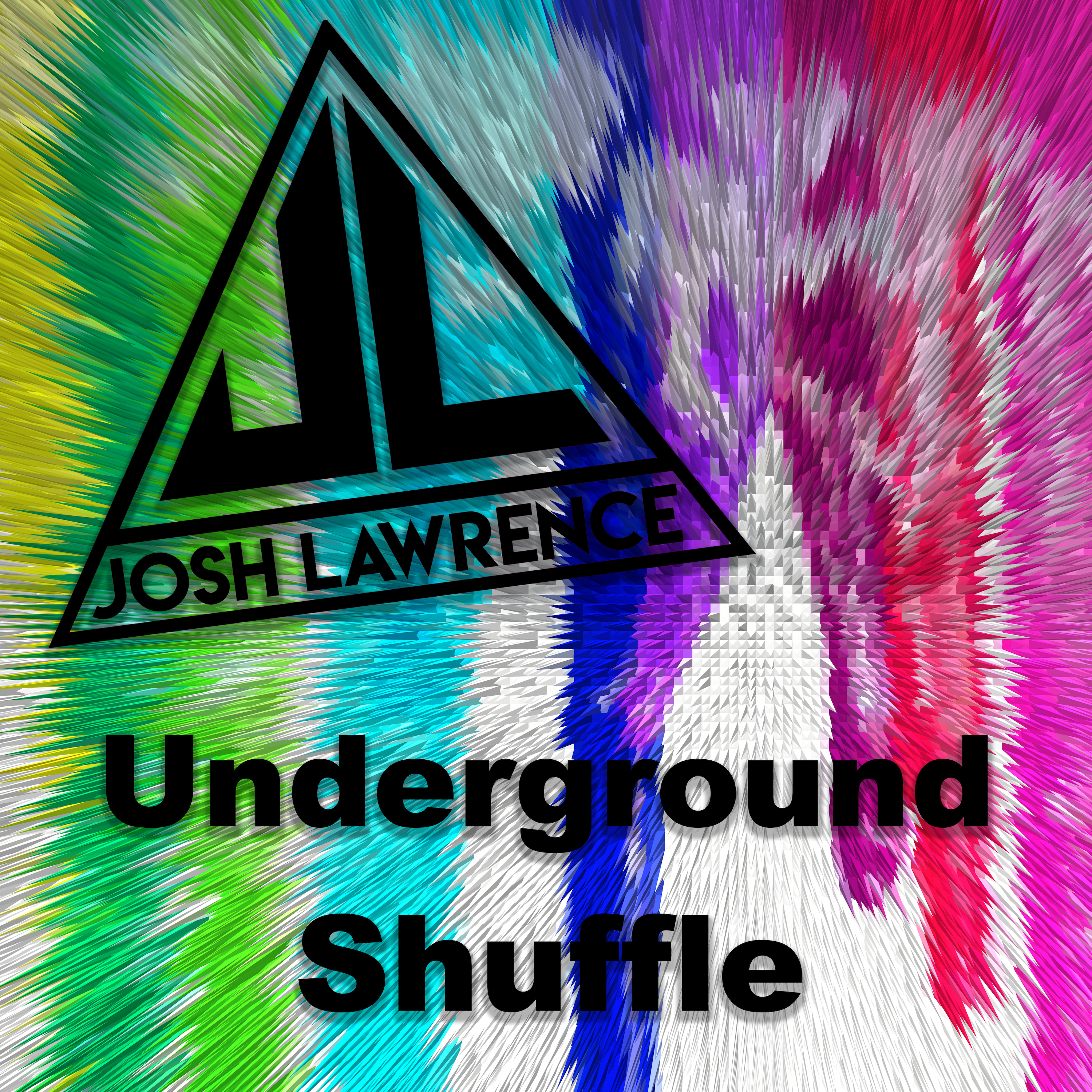 Album cover for 'Underground Shuffle,' a high-energy big room mainstage track by Josh Lawrence, featuring dynamic artwork that echoes the powerful and electrifying atmosphere of the music.